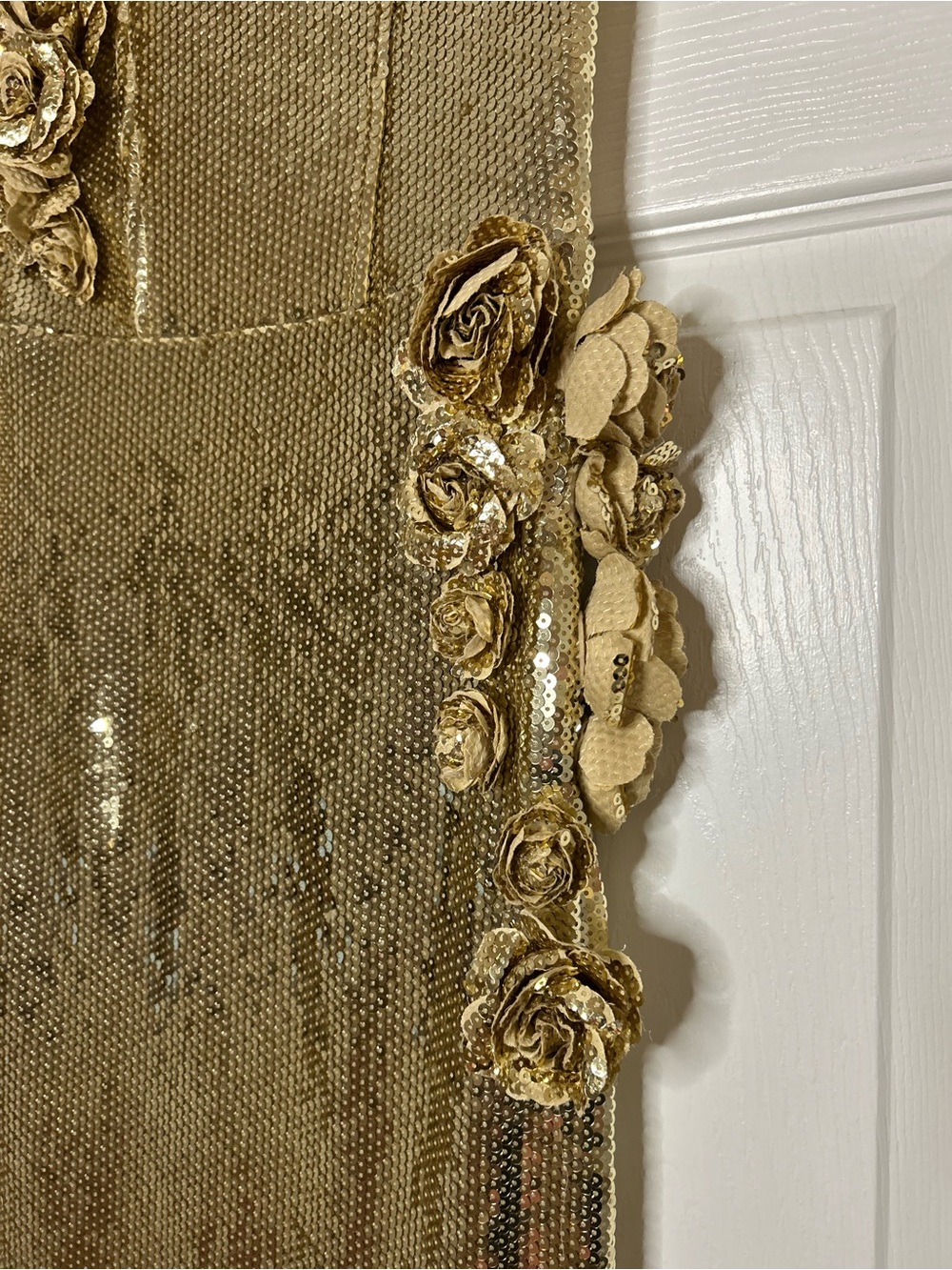 Meshki Cassia Strapless Sequin Rose Midi Dress - Picture 10 of 16